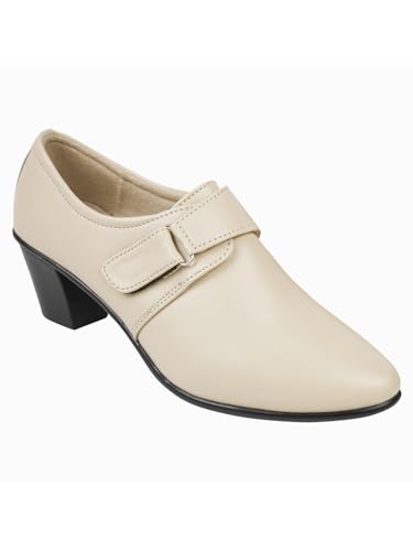 Image of TRYME Collection Bellies Comfortable Stylish Solid Block Heel Slip-On Formal Shoes for Womens & Girls