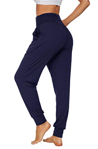 Image of UEU Women's Cozy Yoga Joggers Pants Loose Workout Sweatpants Comfy Lounge Pants with Pockets