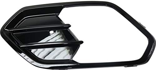 Garage-Pro Fog Light Trim Compatible with Ford Escape 2017-2018 Driver Side Painted-Black (Gloss Black)