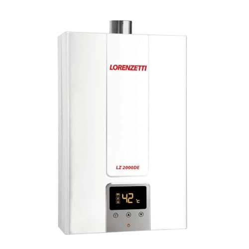 Aquecedor de Água a Gás LZ 2000 DE-B GN Digital 20L/Min, Branco, ...