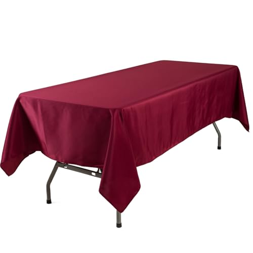 Nappe rectangulaire en polyester infroissable pour table de salle à manger - 5