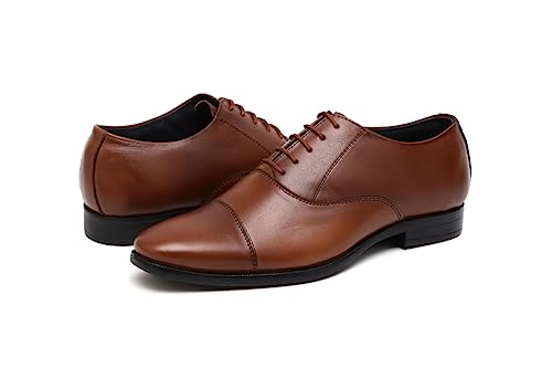 Image of Men's Genuine Leather Lace Up Oxford Formal Shoes