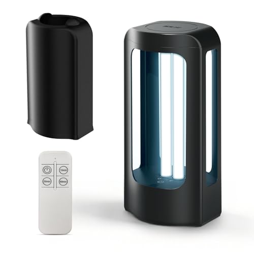 SANSI 27W UV Light Sanitizer with Remote Control Timer, 99.9% UVC Lamp 254nm Wavelength, Ultraviolet Light Portable for Bedroom Hotel Kitchen Bathroom Cleaning- Ozone Free
