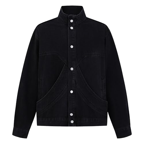 Veste de camionneur robuste en jean léger ajusté | Confort actif au quotidien pour homme