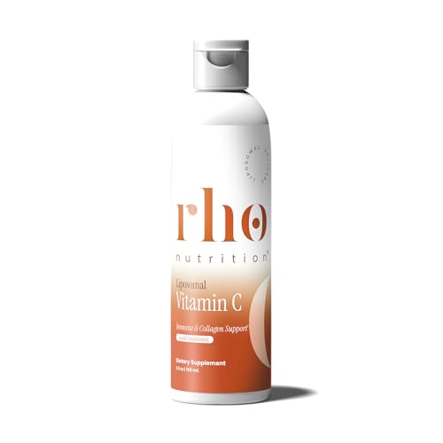 Rho Nutrition Liposomal Vitamin C Ultra High Absorption Liquid Vitamin C Supplement - Supports Immune System Collagen Production and Overall Health for Men and Women