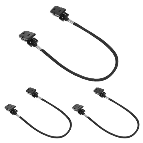 3 Pcs Retainer Hat Windy Clips Cap Clip Adjustable Hat Strap Clips Black Windproof Clip for Travel Sun Hats Baseball Caps Fishing Hats Luggage