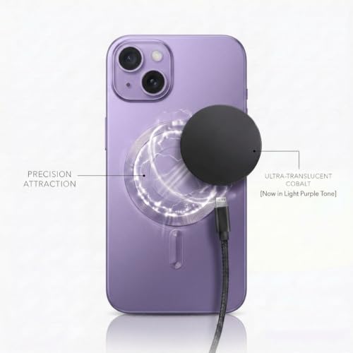 Image of amazon basics Premium Mag-Safe Case for iPhone 16 | Shockproof & Anti-Scratch Cover | Soft Silicone with Wireless Charging | Camera Lens Guard - Light Purple