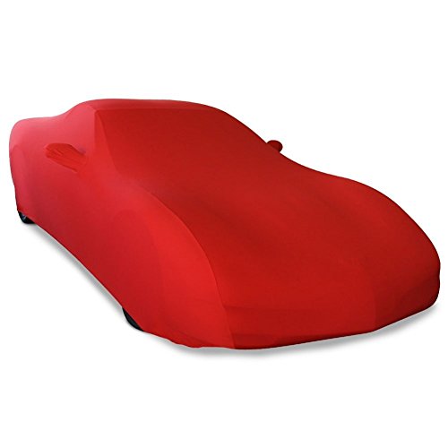 1997-2004 C5 Corvette Ultraguard Stretch Satin Indoor Car Cover - The Ultimate Custom Fit For Z06, Convertible, Hardtop Corvettes (Red) #TOP9