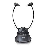 Lenco HPW-400 - Auriculares inalámbricos para televisor - Auriculares de TV para Personas Mayores - Bluetooth 4.2-10 m de Alcance - Altura y...
