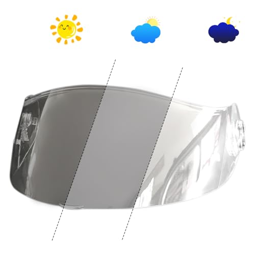 Visière de casque UV photochromique pour rouler de jour comme de nuit