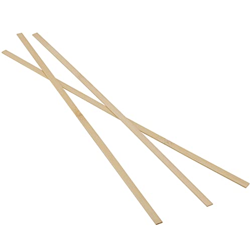 MUKLEI 600 Pack 40cm Bamboo Sticks, 0.9 cm Flat Wooden Craft Sticks, Long Bamboo Strips for Crafting Model Making, Arts, DIY Projects - Image 4
