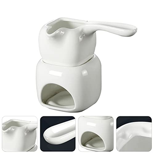 OSALADI Conjunto de fondue de cerâmica de 110 ml, panela de derretimento de chocolate, manteiga de q