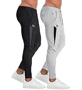 BROKIG Mens 2 Pack Tapered Gym Joggers,Men's Lightweight Jogging Pants Quick Dry Athletic Running...