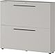 Germania Schuhschrank 2575-572 GW-Utah, in Kaschmir, mit Platz für 8 Paar Schuhe, geringe Tiefe, ideal für schmale Flure, 100 x 85 x 19 cm (BxHxT)