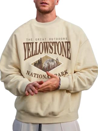 Image of NATRIS Stylish Men's Oversized Sweatshirt || Printed Sweatshirt || Drop Shoulder Sweatshirts for Men || Printed Sweatshirt for Men