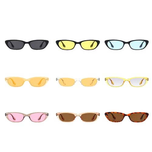 Vintage Cat Eye Women Sunglasses Trendy Small Frame Sun Glasses for Men Luxury Outdoor Travel Eyewear Male Uv4002