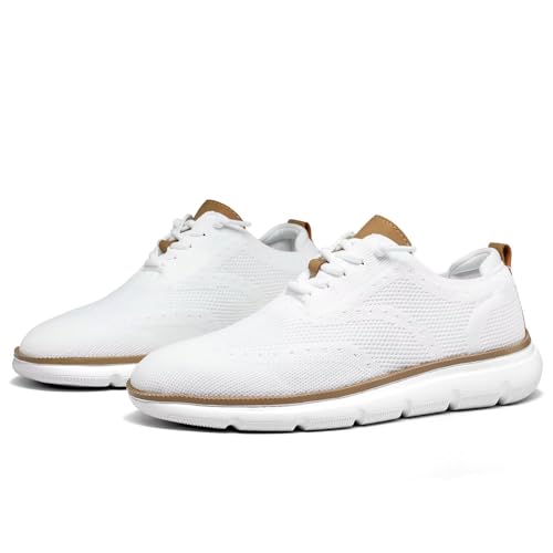 Men's Casual Fashion Sneakers Dress Oxfords Business Walking Shoes Mesh Work Comfortable Lightweight Soft Sole4