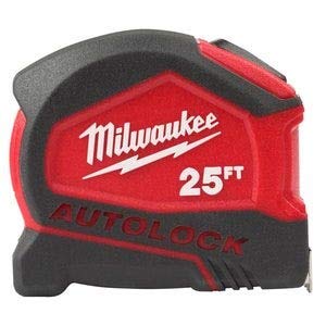 Milwaukee 48-22-6825 25 Foot Compact Auto Lock Tape Measure