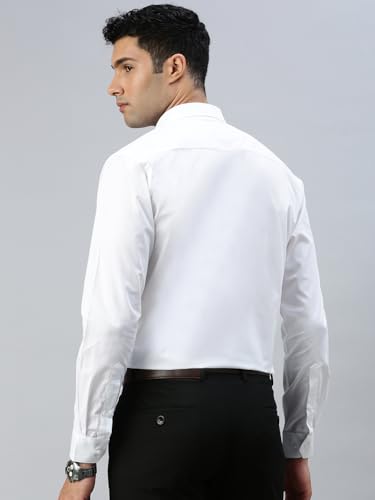 Image of RAMRAJ COTTON Men Full Sleeve Shirt | Prestigious Fit | Elegant Daily Formal Wear