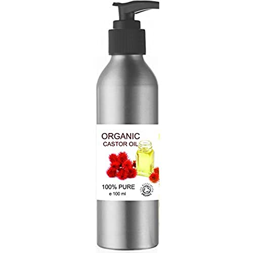 Olio di Ricino Organico, 100% Naturale | Per Capelli, Sopracciglia, Ciglia | Riduce Occhiaie | Idrata Pelle e Labbra | Rinforzante Unghie, Castor Oil, 100 ml