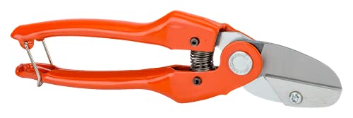 Bahco P138-22-F ONE Hand Anvil SECATEUR, Red