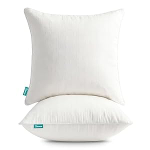 Oubonun Throw Pillow Inserts 18×18 Set of 2, Decorative Throw Pillows