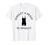 Singlet And Ready To Minglet Wrestling Outfit Icon T-Shirt