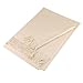 TZ Promise Women Pashmina Shawls and Wraps for Evening Dresses,Soft Large Long Scarf for Wedding,Bridal,Formal Events (Beige)