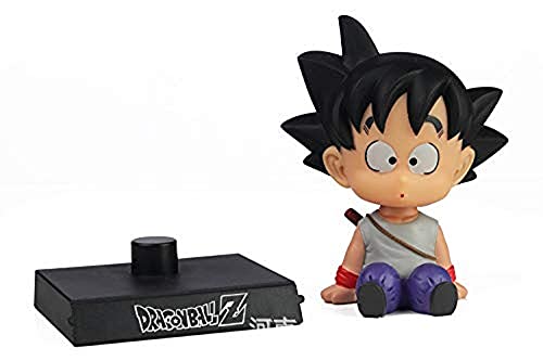 Image of AUGEN Super Hero Goku DBZ Grey Action Figure Limited Edition DBZ Bobblehead with Mobile Holder for Car Dashboard, Office Desk & Study Table (Pack of 1)