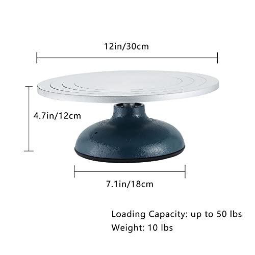 Rueda de cerámica esculpida de hierro fundido con rodamiento de bolas MYFULLY 12" 3