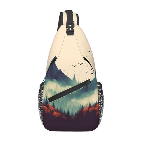 Morrales Sling Bag para Hombre y Mujer Negro