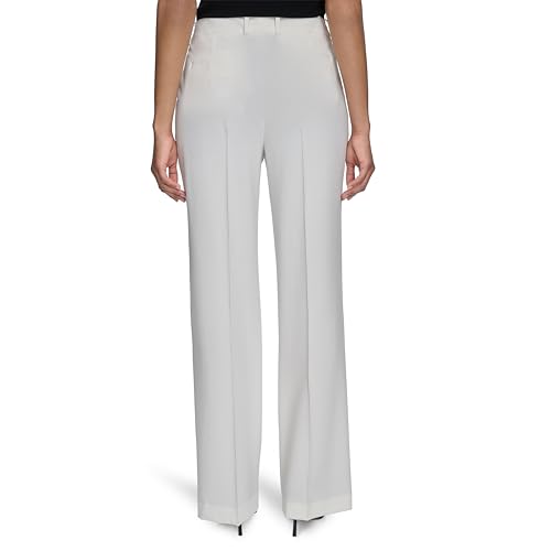 H HALSTON Women's Straight Leg Woven Suiting Pant4
