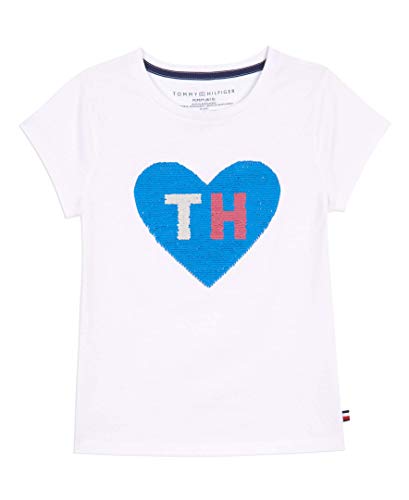 Image of Tommy Hilfiger Girls Sequin Flag Tee (Big Kids)