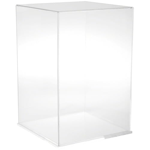 Plymor Clear Acrylic Display Case with Clear Base, 12