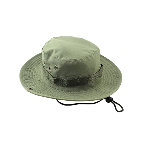 Mens Wide Brim Sun Hat Outdoor Safari Bucket Hats UV Protection Hiking Fishing Hat Travel Camping Flap Hats for Men