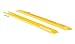 Vestil FE-6-96-P Fork Extensions, Pin Style, 96" L x 6" W (Pack of 2), Yellow