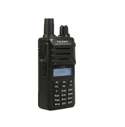 Yaesu FT-65E Walkie-Talkie Doble Banda VHF/UHF | 5W de Potencia, Construcción Militar MIL-STD-810, Estanco IP54, Batería 1950 mAh, Audio BTL de 1W
