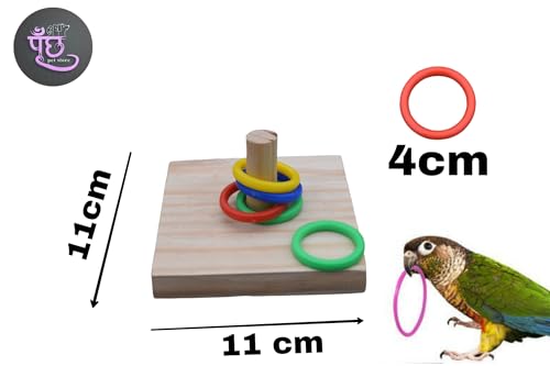 Poonch-Pet-Store-Brain-Stimulating-Ring-Toy-For-Budgies-Cockateil-Lovebird-And-Other-Parrot-Color-Ring-Game