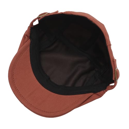 Image of ZLYC Men Cotton Flat Cap Summer Scally Ivy Gatsby Newsboy Beret Driver Cabbie Hunting Hat