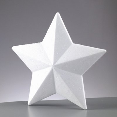 Efco étoile polystyrène dim. 15 cm, densité supérieure, décoration hivernale à customiser