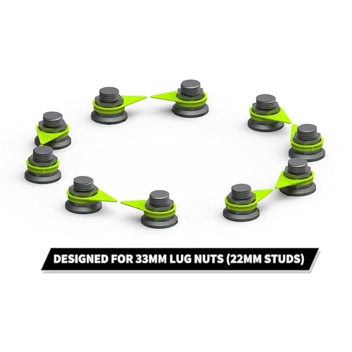 Image of Loose Wheel Nut Indicator for 33MM Lug Nuts,Green