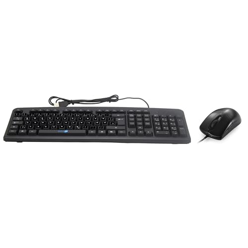 Clavier et souris de bureau USB pour le télétravail avec disposition QWERTZ allemand Simpletek