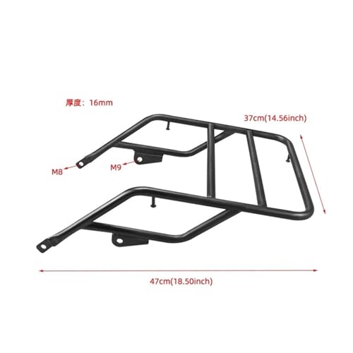 Porte-bagages robuste avec planche arrière pour Eliminator 500