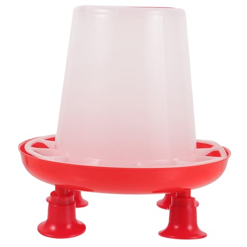 FUTUREORYY ポータブルひよこフィーダー 自動給餌器 プラスチック製鶏餌バケツ 餌台 鶏やひよこのための簡単設置とお手入れ 給水器機能付き 家