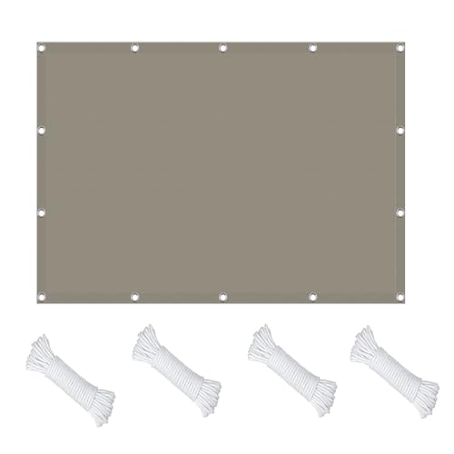 Voile d'ombrage jardin terrasse balcon kaki de 270x280 cm