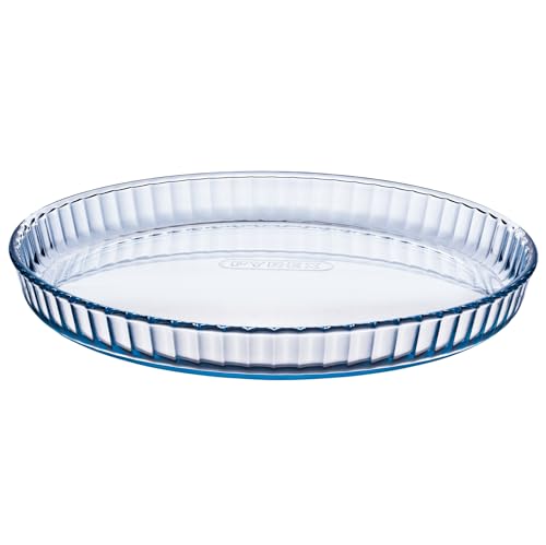 Pyrex - Stampo per torta in vetro rotondo, 24 cm