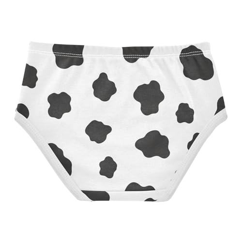 Cotton Toddlers Underwear Floral Black White Cow Spots Panties for Girl Designer Briefs Girls Undies 2t2