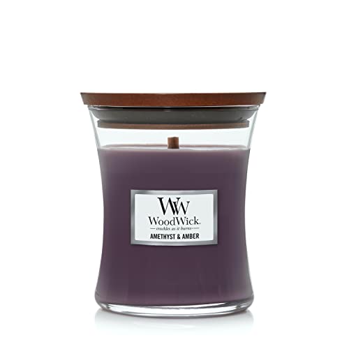 Woodwick 1632297 Medium Hourglass Candle, Amethyst/Amber cover