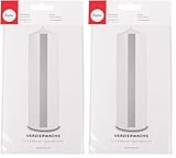 Rayher Hobby 3103722 Verzierwachs, Silber, 2 Verzierwachsplatten 20 x 10 cm, Wachsfolie zum Kerzen verzieren, Kerzenwachs, Wachsfolie (Packung mit 2)