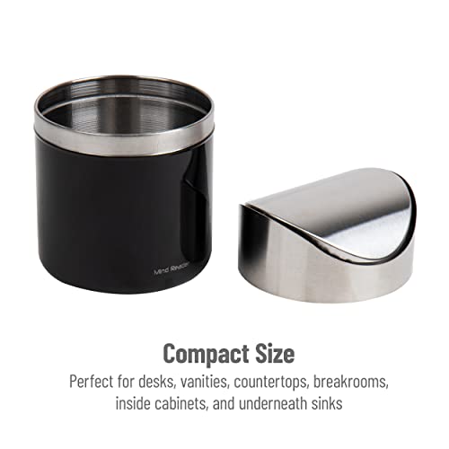 Caneca de basura pequeña rectangular acero inoxidable 1.5 L set 2 miniatura 5